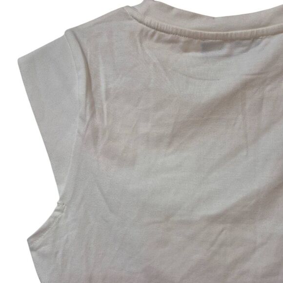 Cider Women's White Cotton / Spandex Corset Tank Top EUC - Picture 7 of 10